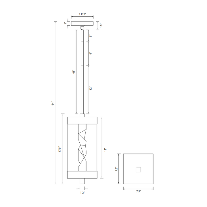 Mamadim Outdoor Exterior Crystal Pendant by Zeev - view 5