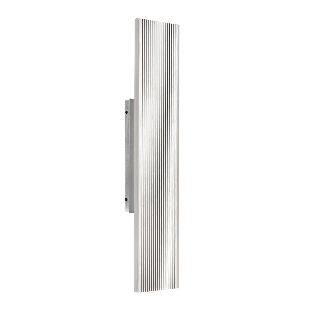 Oluk Outdoor Sleek Wall Sconce in Brushed Aluminum by Zeev