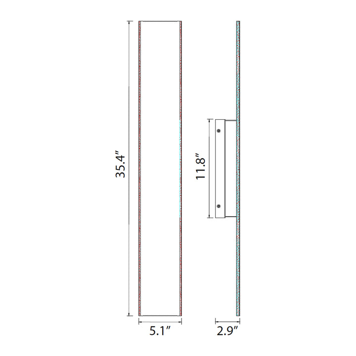 Oluk Outdoor Sleek Wall Sconce by Zeev - view 48