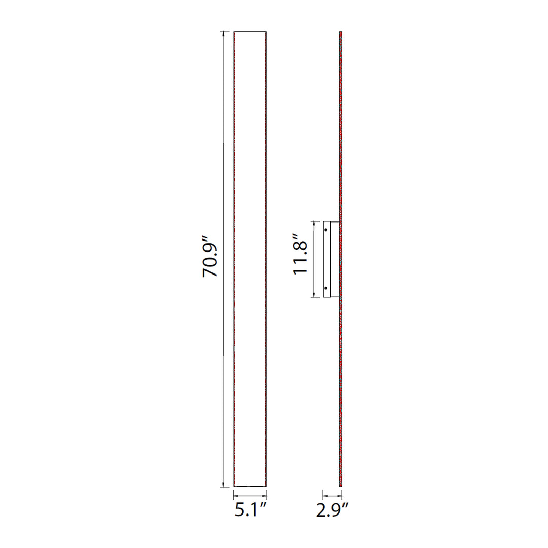 Oluk Outdoor Sleek Wall Sconce by Zeev - view 80