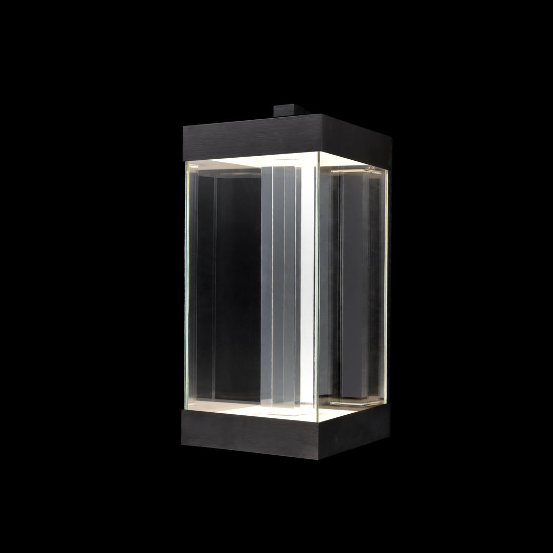 Claro Outdoor Square Glass Wall Sconce by Zeev - view 6