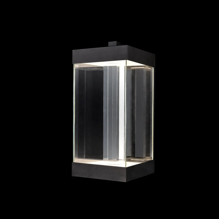 Claro Outdoor Square Glass Wall Sconce by Zeev - view 6