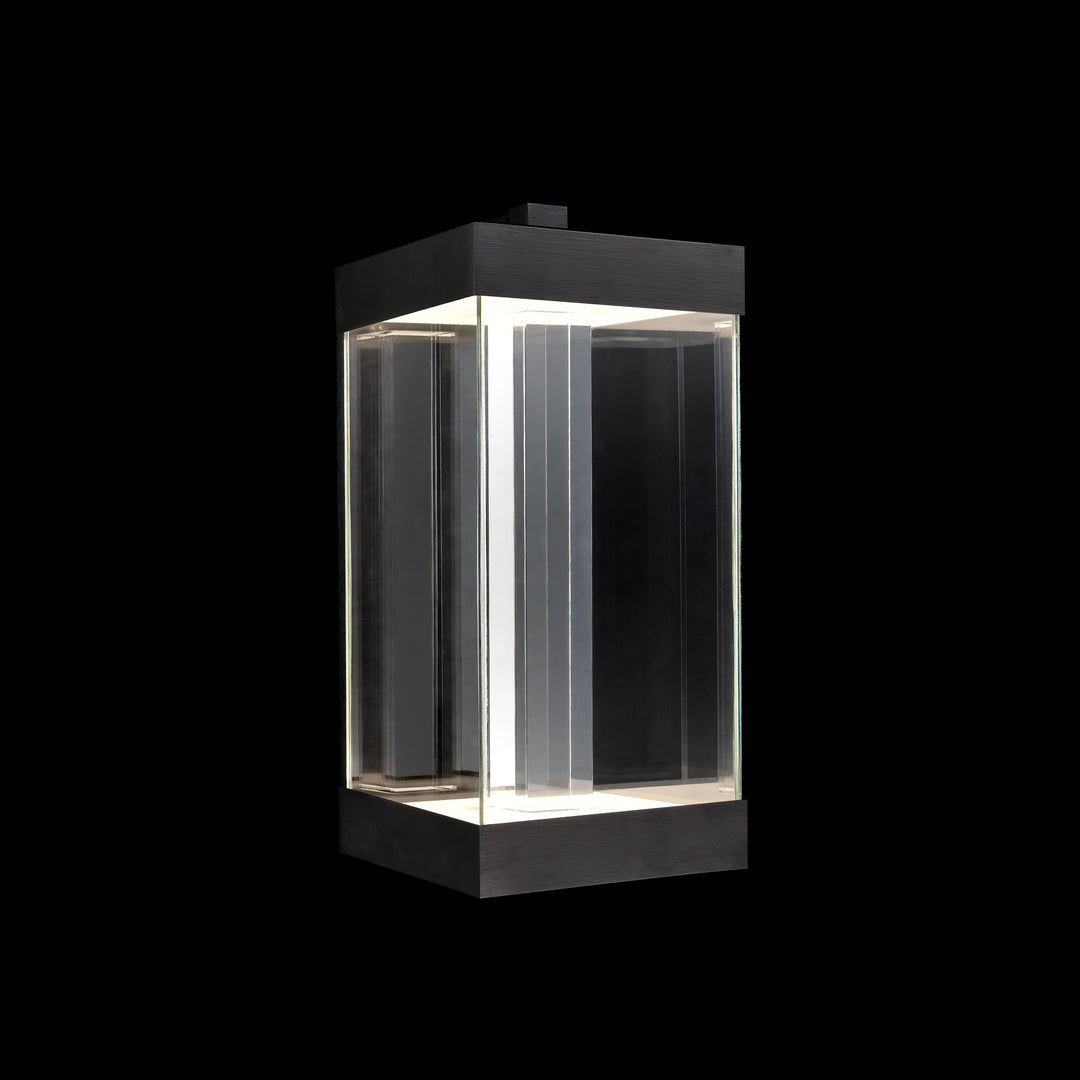 Claro Outdoor Square Glass Wall Sconce by Zeev - view 5