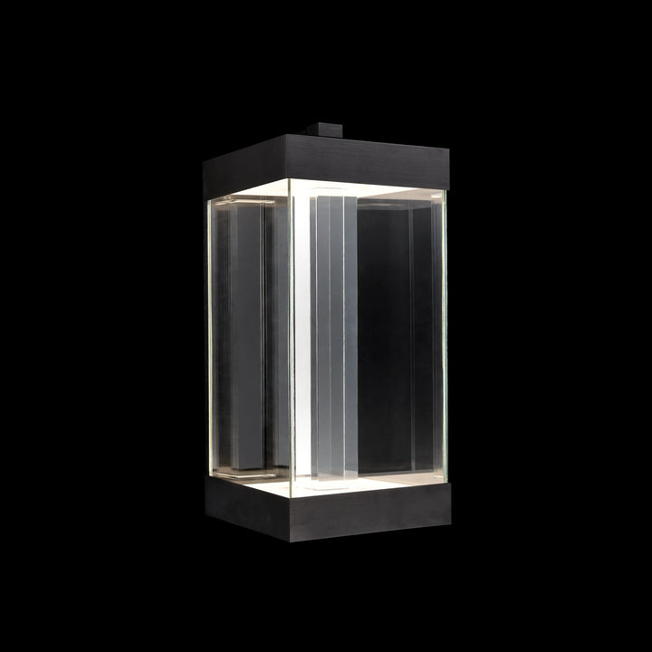 Claro Outdoor Square Glass Wall Sconce by Zeev - view 5