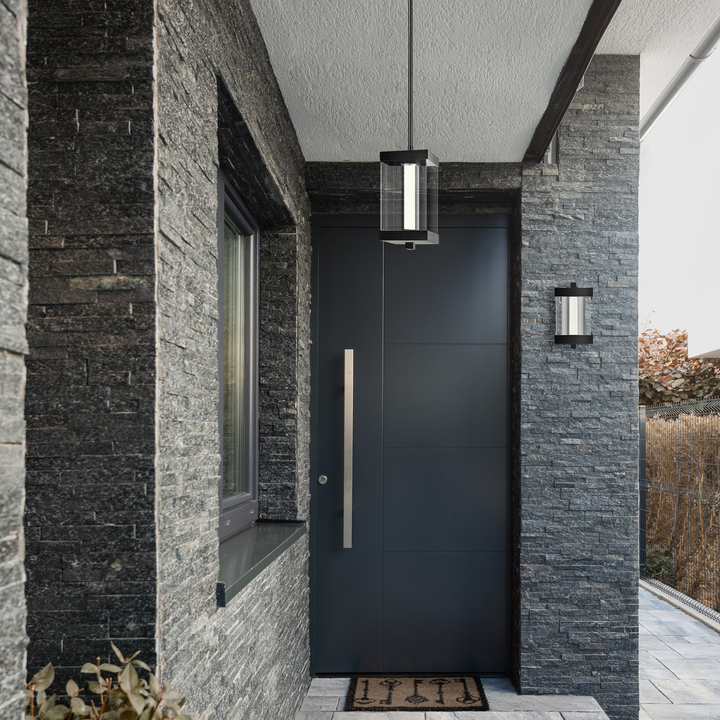 Claro Outdoor Square Glass Wall Sconce by Zeev - view 7