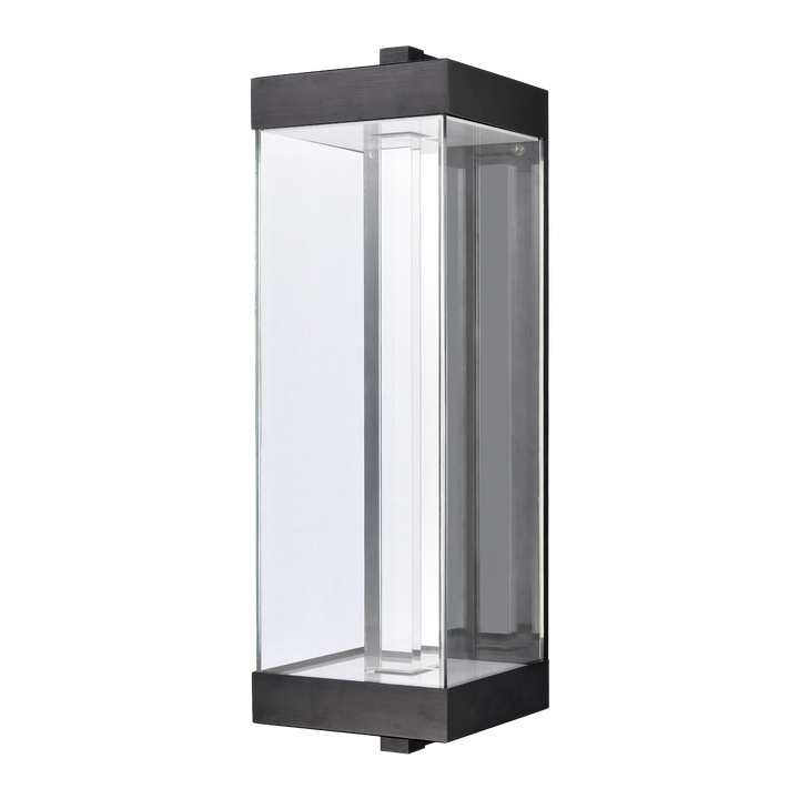 Claro Outdoor Square Glass Wall Sconce by Zeev - view 11