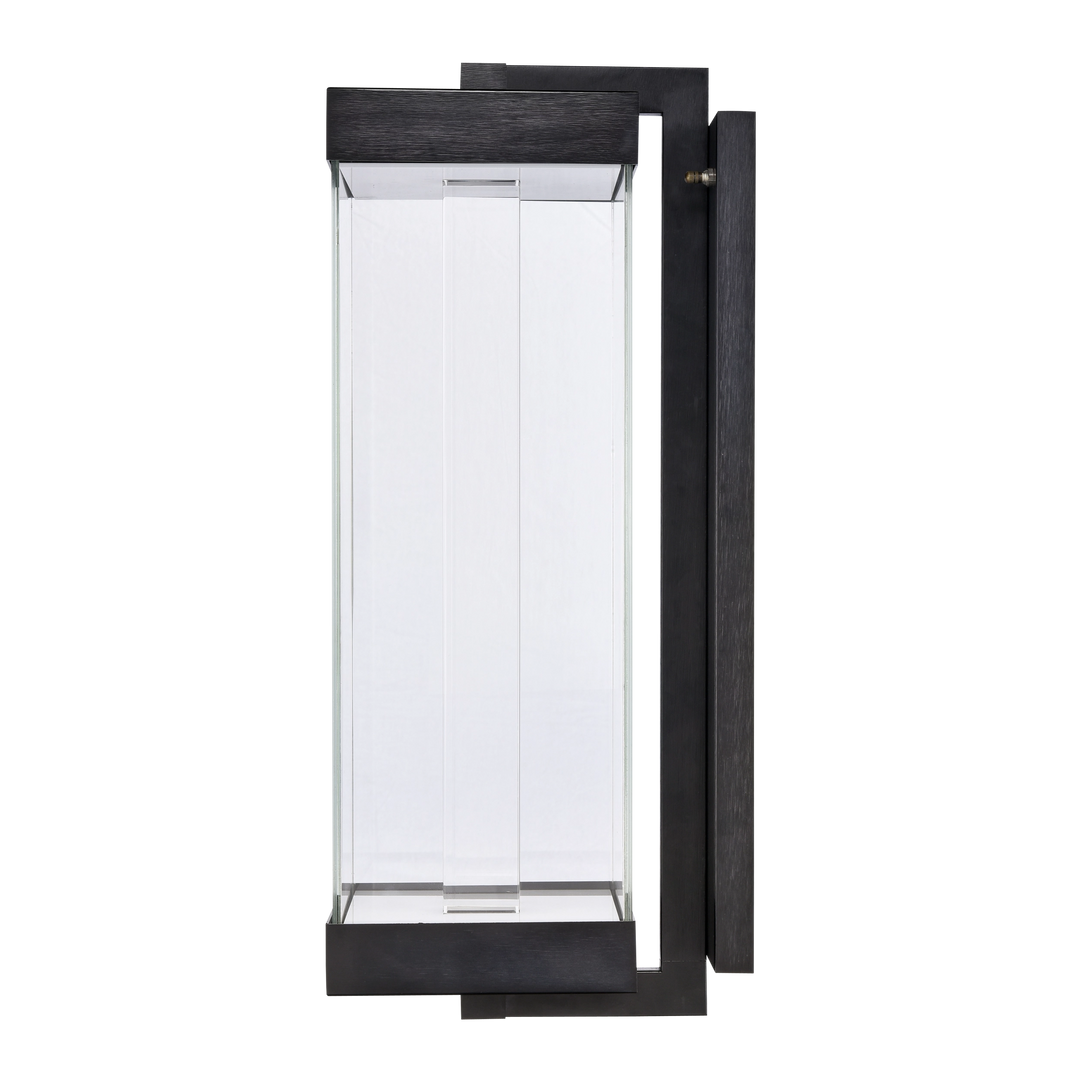 Claro Outdoor Square Glass Wall Sconce by Zeev - view 12