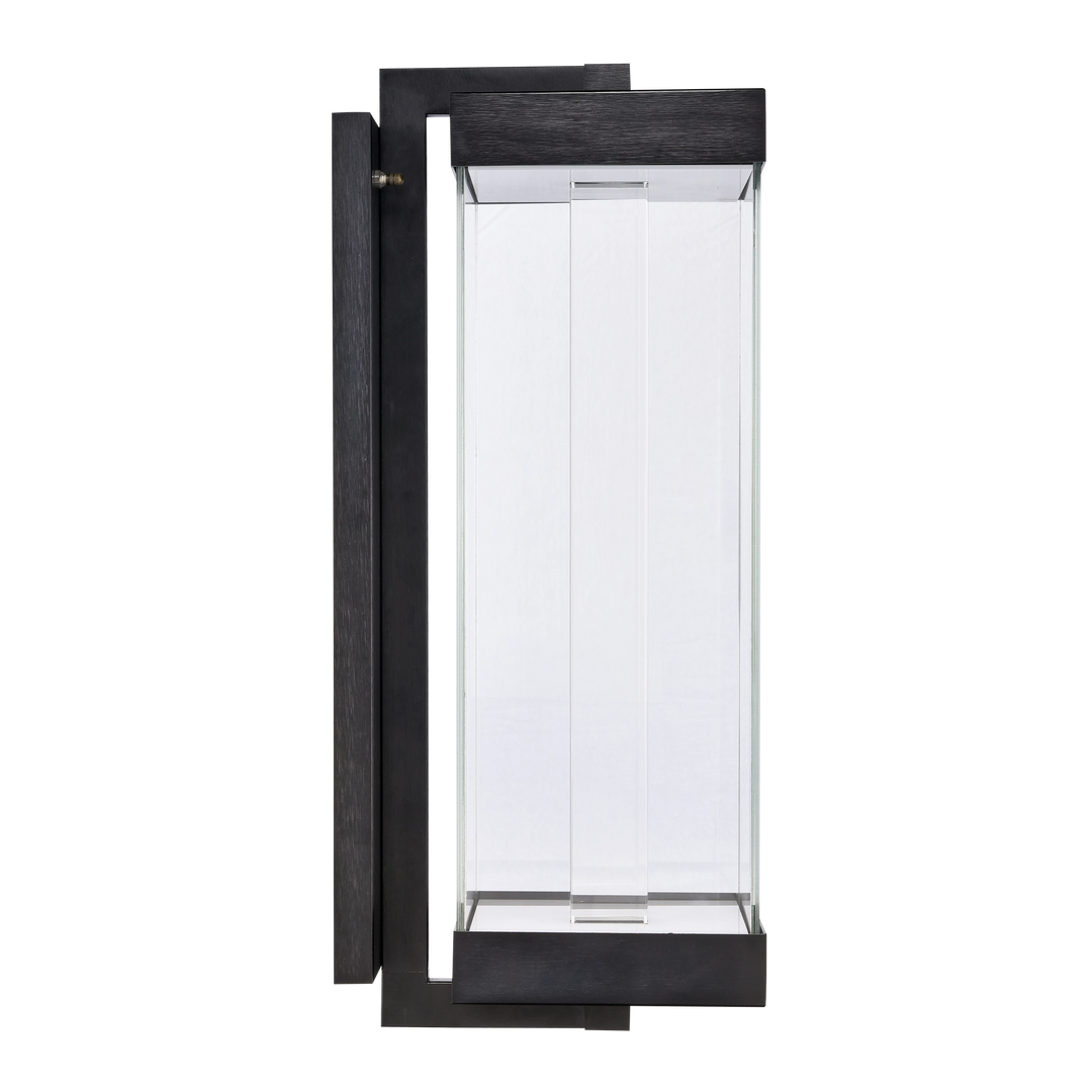 Claro Outdoor Square Glass Wall Sconce by Zeev - view 13
