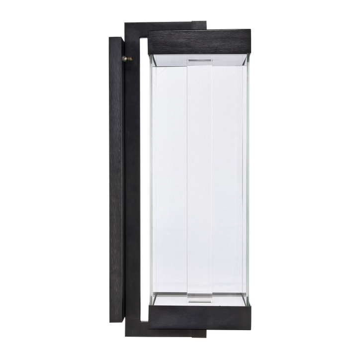 Claro Outdoor Square Glass Wall Sconce by Zeev - view 13