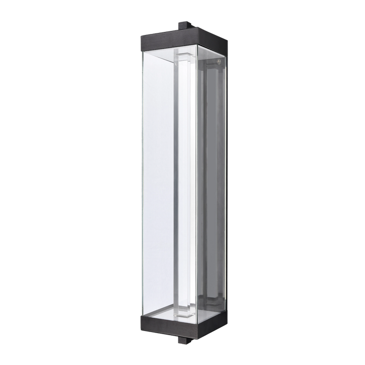 Claro Outdoor Square Glass Wall Sconce by Zeev - view 19