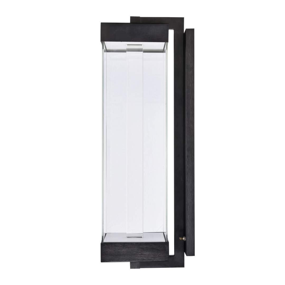 Claro Outdoor Square Glass Wall Sconce by Zeev - view 20