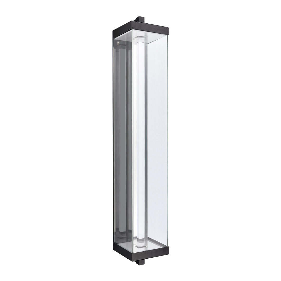 Claro Outdoor Square Glass Wall Sconce, 50", by Zeev