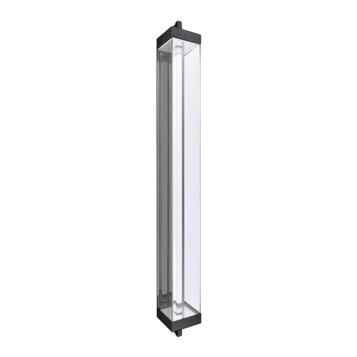 Claro Outdoor Square Glass Wall Sconce, 72", by Zeev