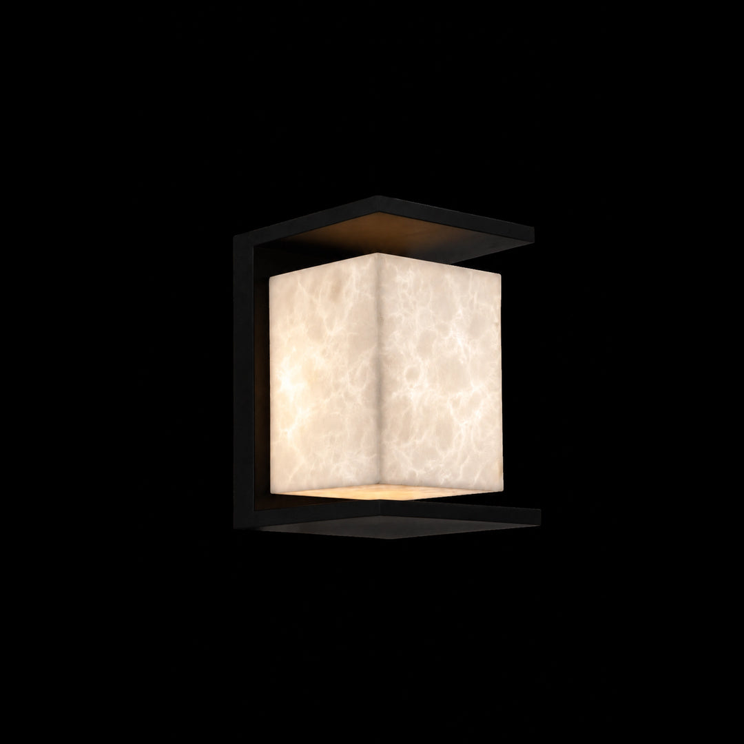 Levana Outdoor Large Exterior Alabaster Wall Sconce by Zeev - view 16