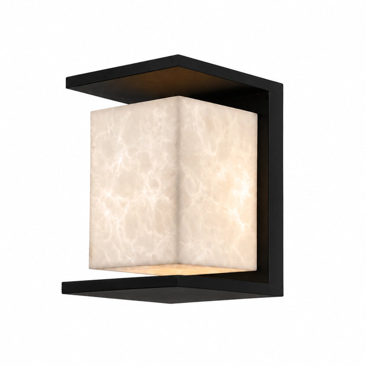 Levana Outdoor Large Exterior Alabaster Wall Sconce by Zeev - view 13