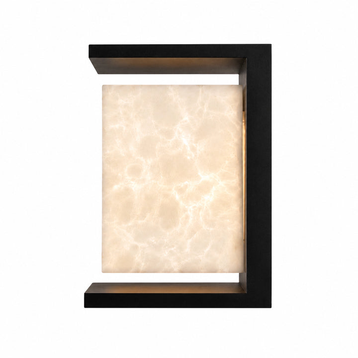 Levana Outdoor Large Exterior Alabaster Wall Sconce by Zeev - view 14