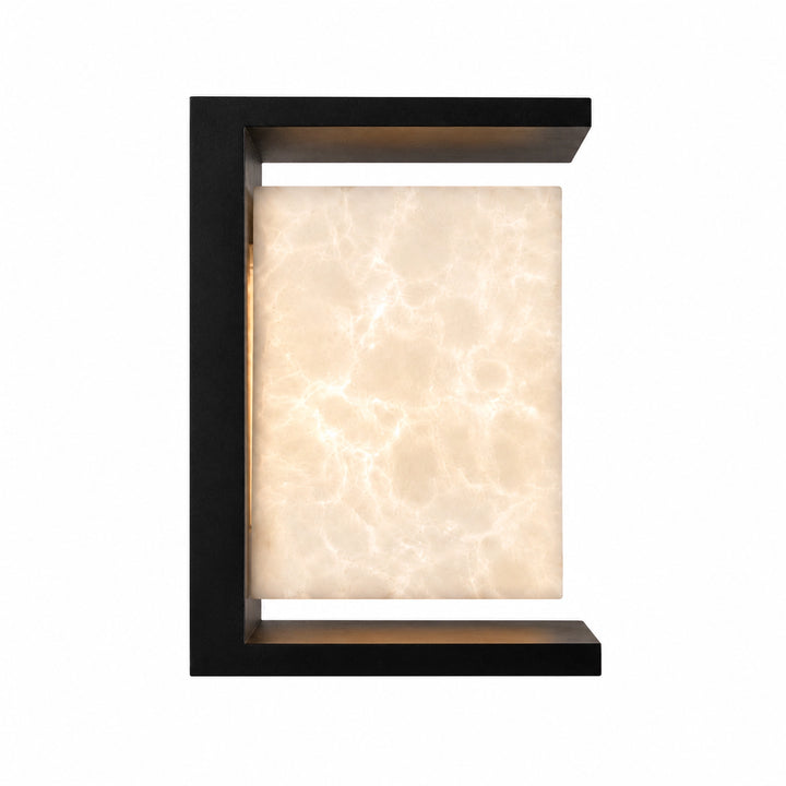 Levana Outdoor Large Exterior Alabaster Wall Sconce by Zeev - view 15