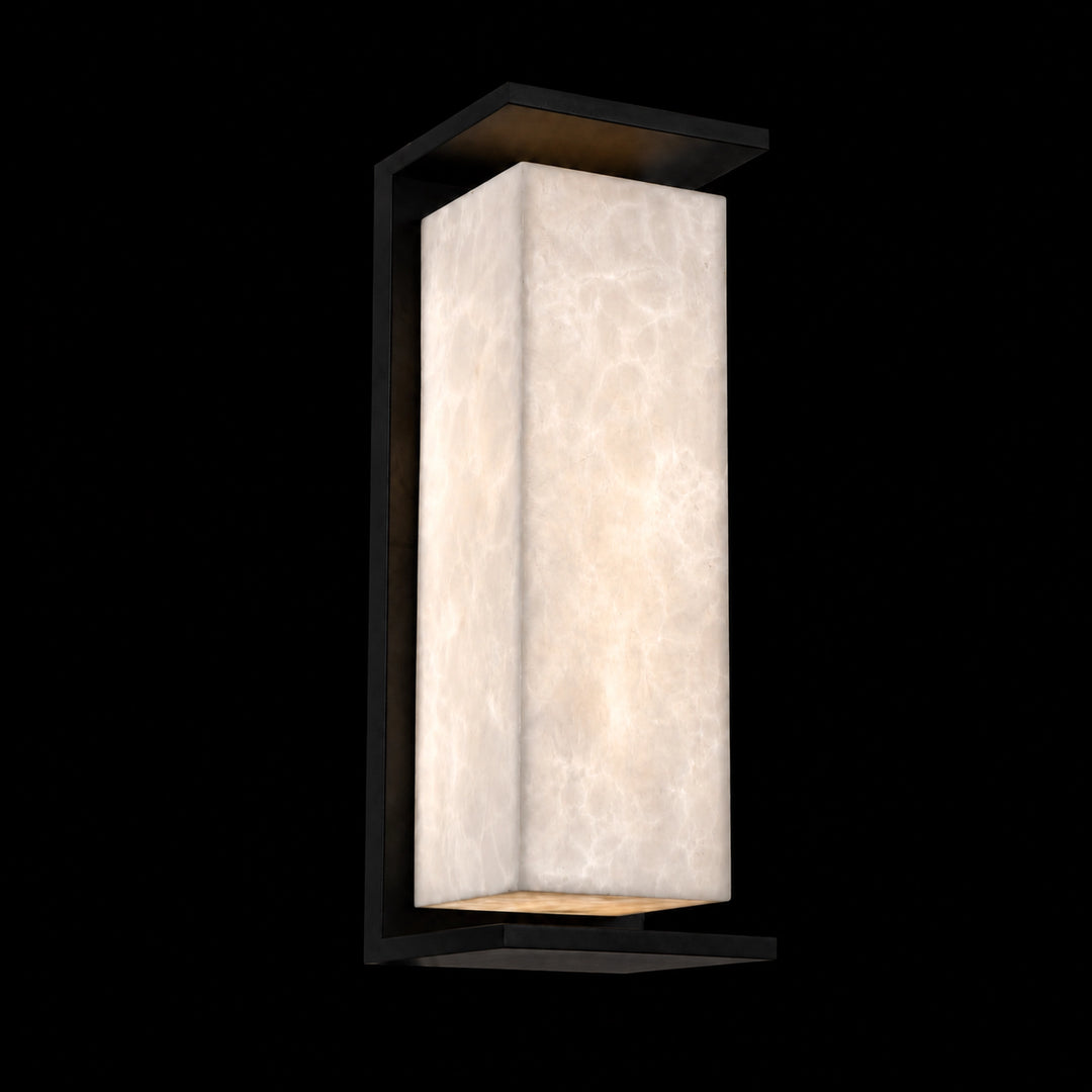 Levana Outdoor Large Exterior Alabaster Wall Sconce by Zeev - view 7