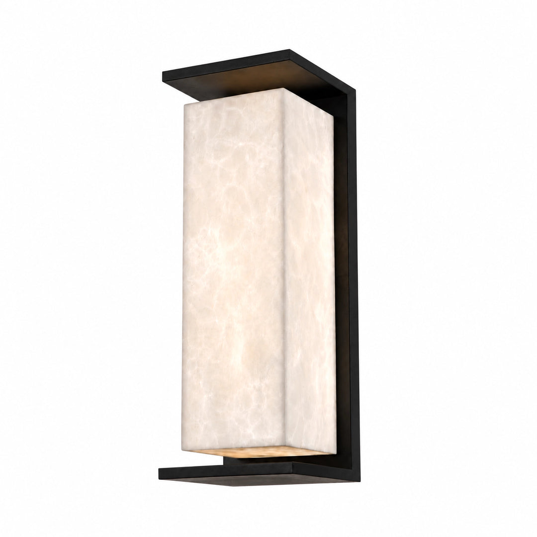 Levana Outdoor Large Exterior Alabaster Wall Sconce by Zeev - view 3