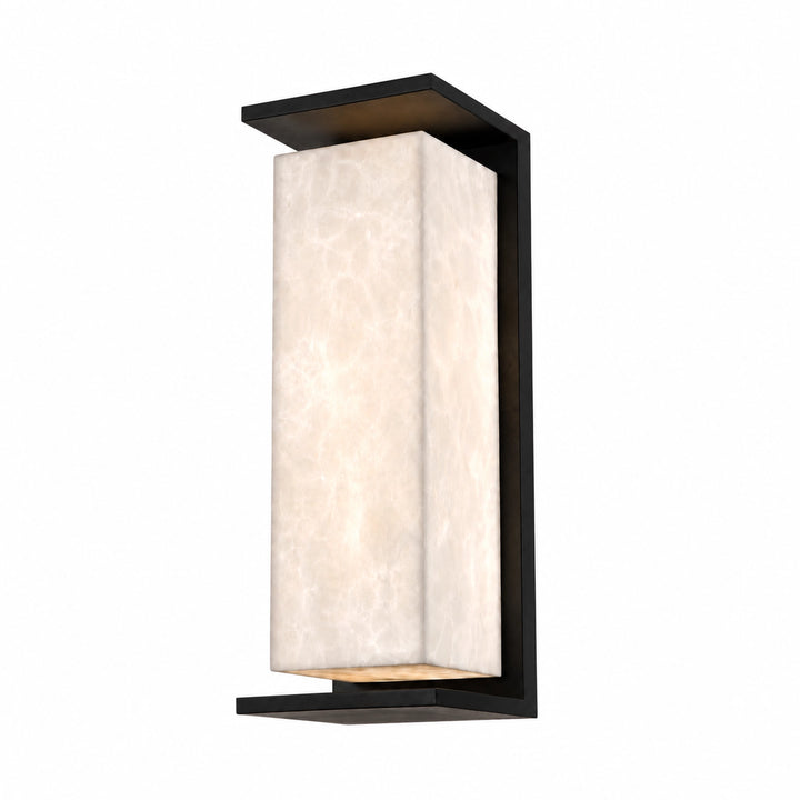 Levana Outdoor Large Exterior Alabaster Wall Sconce by Zeev - view 3