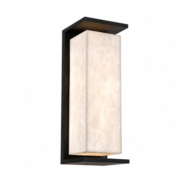 Levana Outdoor Large Exterior Alabaster Wall Sconce, Large, by Zeev