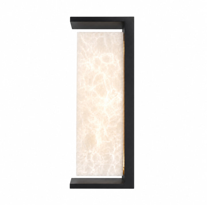 Levana Outdoor Large Exterior Alabaster Wall Sconce by Zeev - view 4
