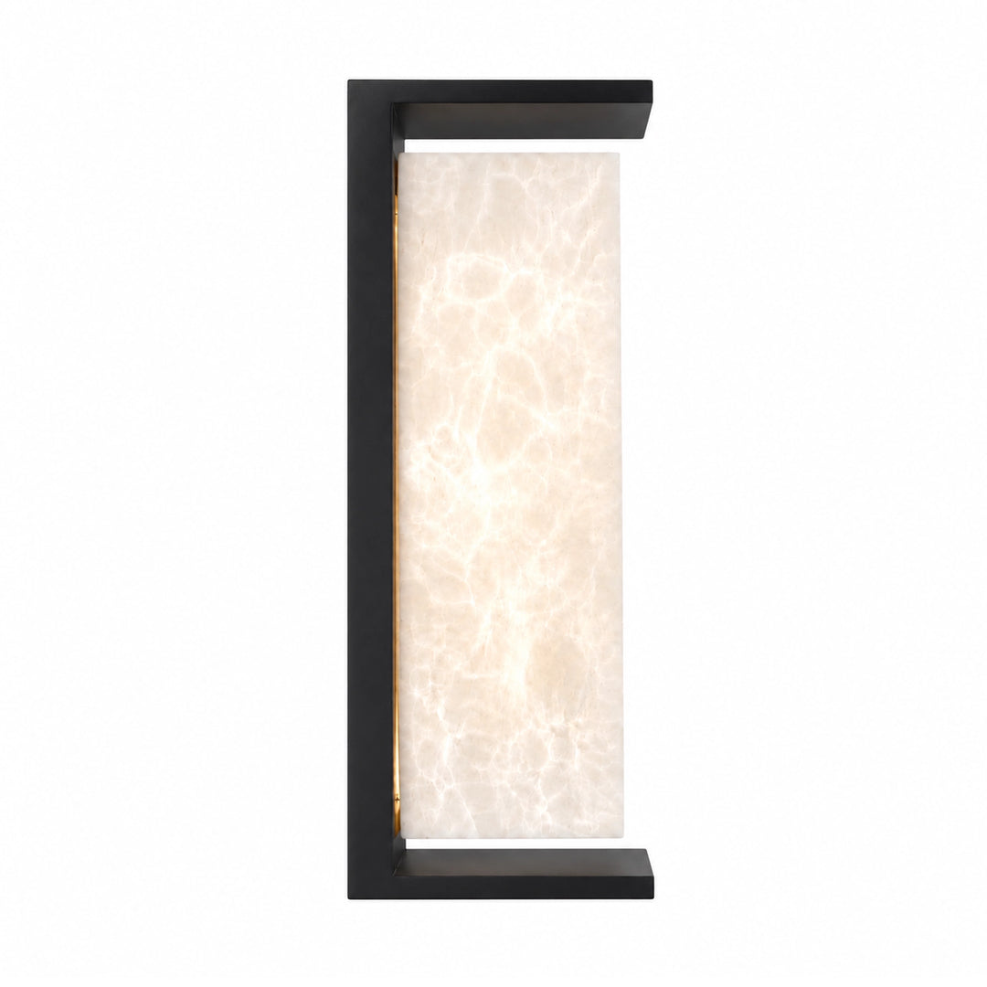 Levana Outdoor Large Exterior Alabaster Wall Sconce by Zeev - view 5