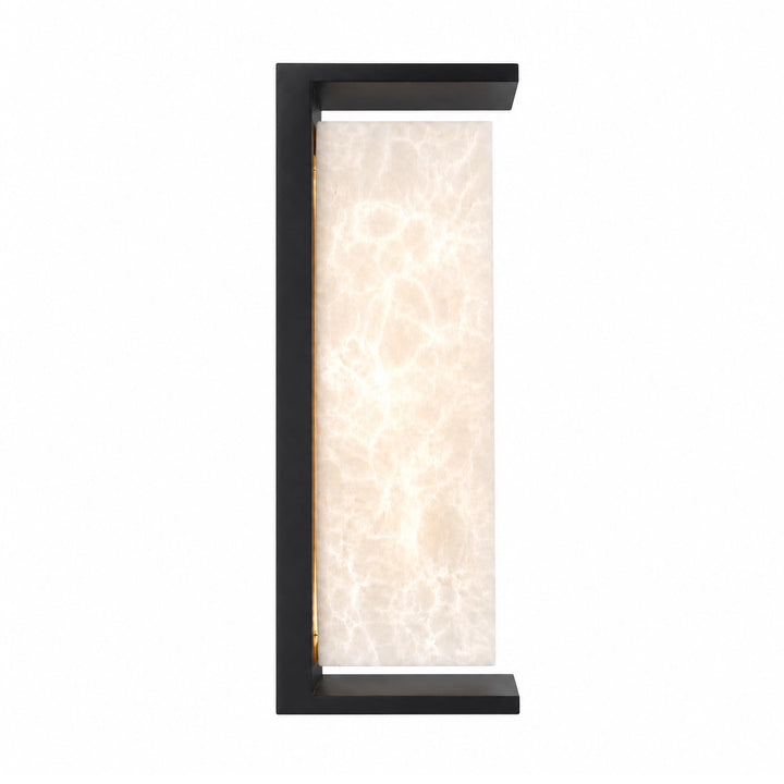 Levana Outdoor Large Exterior Alabaster Wall Sconce by Zeev - view 5