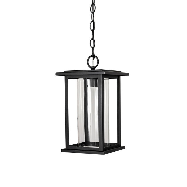 Harborview Outdoor Pendant in Black with Clear Glass by Russell