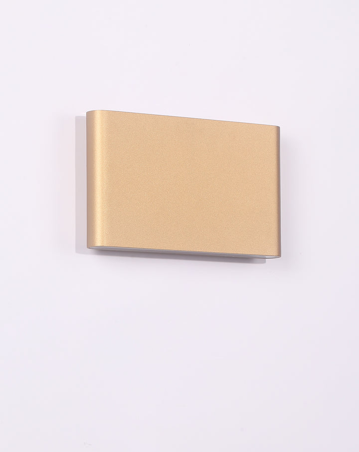 Vista LED Outdoor Wall Light in Soft Gold by Russell
