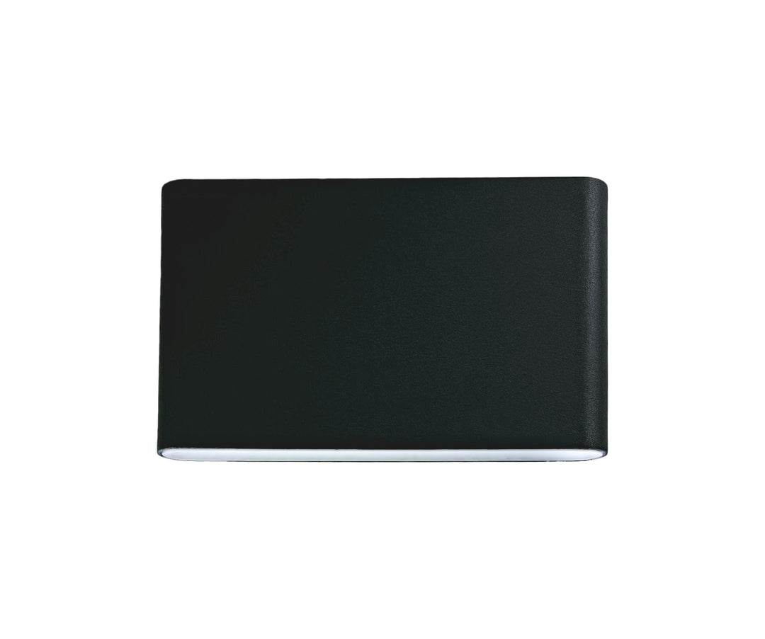 Vista LED Outdoor Wall Light in Black by Russell