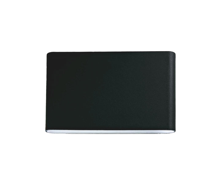 Vista LED Outdoor Wall Light in Black by Russell