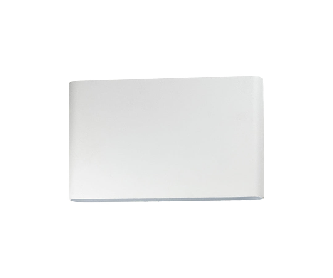Vista LED Outdoor Wall Light in White by Russell