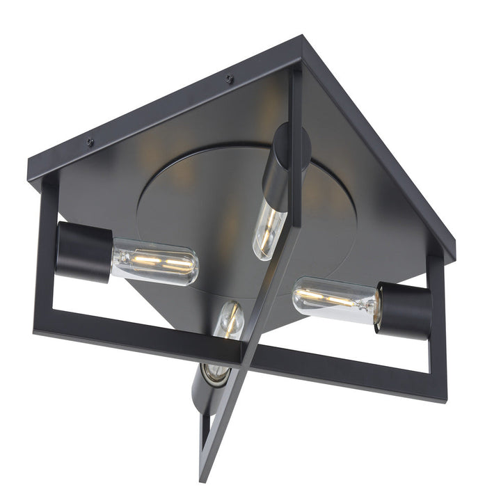 Brink 4-Light Flush Mount in Black by Avista