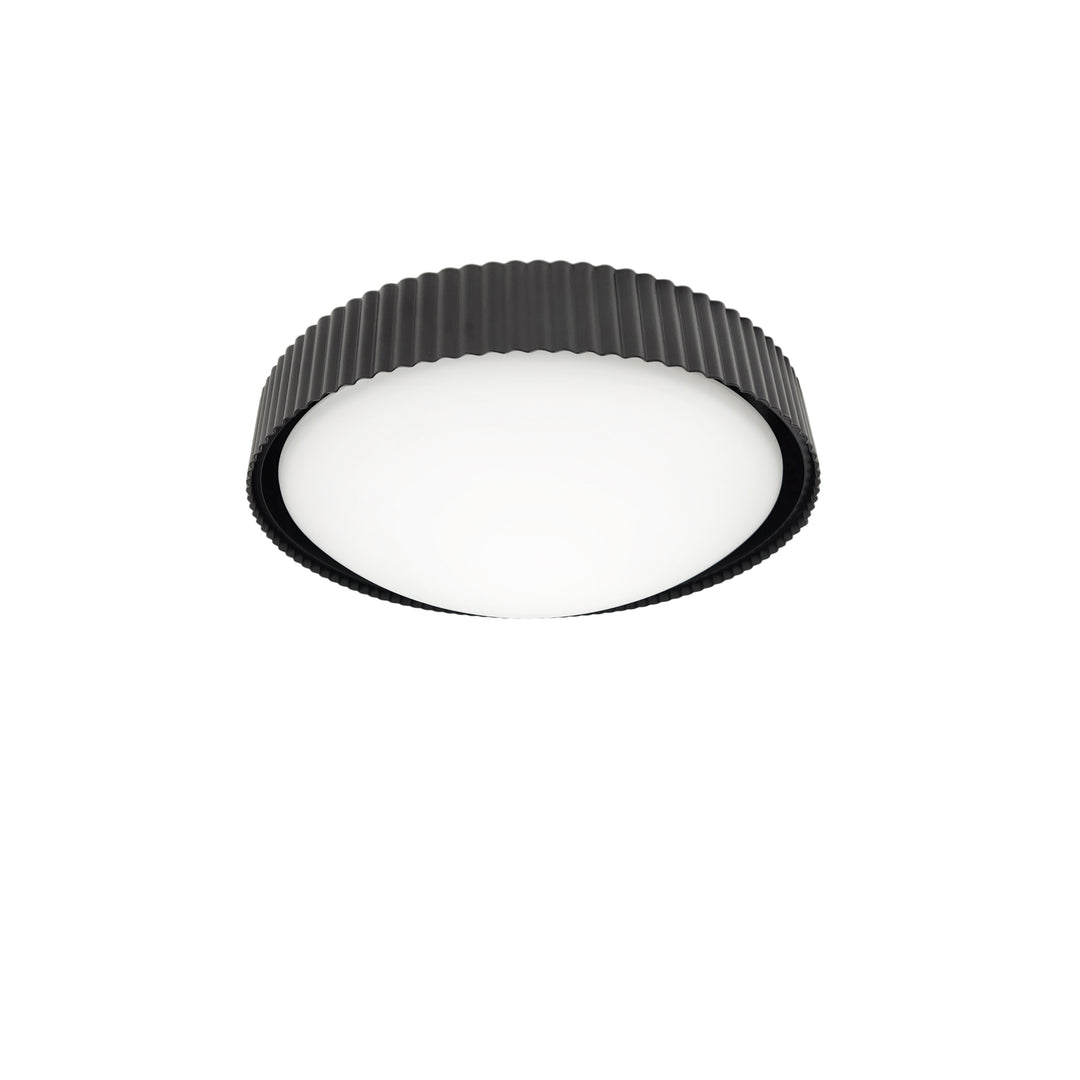 Fabiana 30W 3CCT Flush Mount in Matte Black by Dainolite