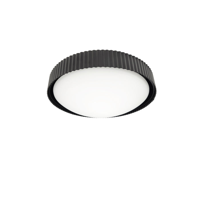 Fabiana 30W 3CCT Flush Mount in Matte Black by Dainolite
