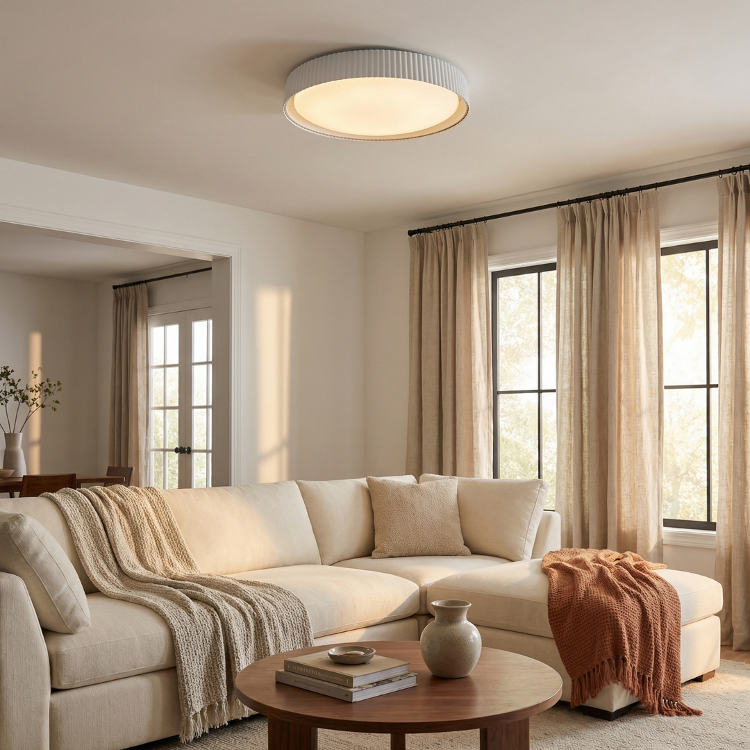 Fabiana 37W 3CCT Flush Mount by Dainolite - view 4