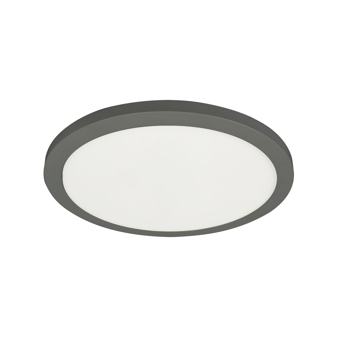 Franchesa 25W Flush Mount 5CCT in Matte Black by Dainolite