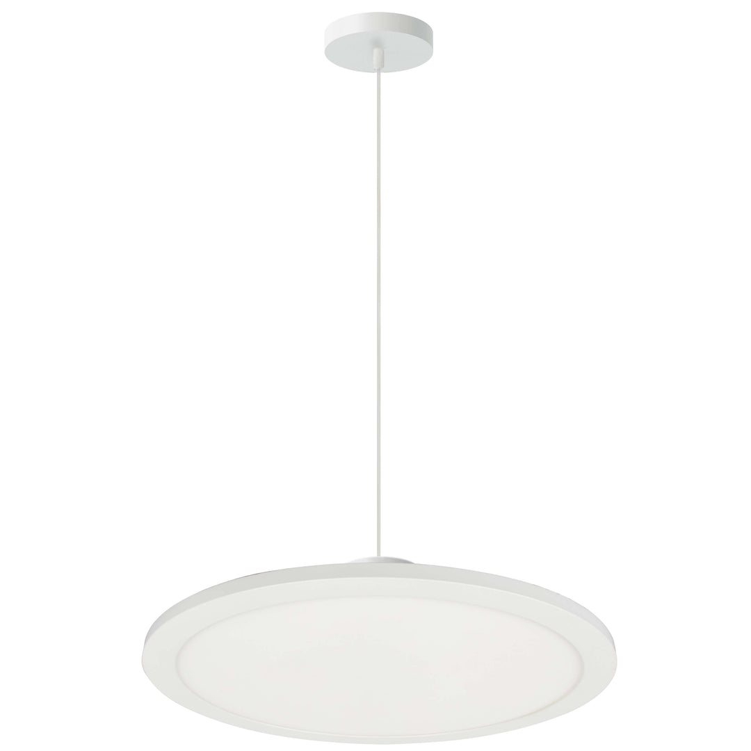 Franchesa 30W 5CCT Pendant in Matte White by Dainolite