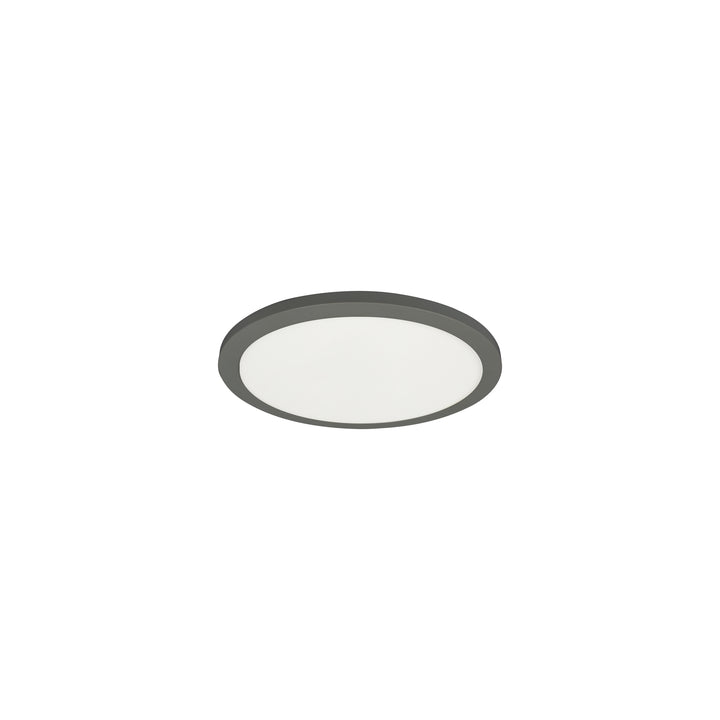 Franchesa 14W Flush Mount 5CCT in Matte Black by Dainolite