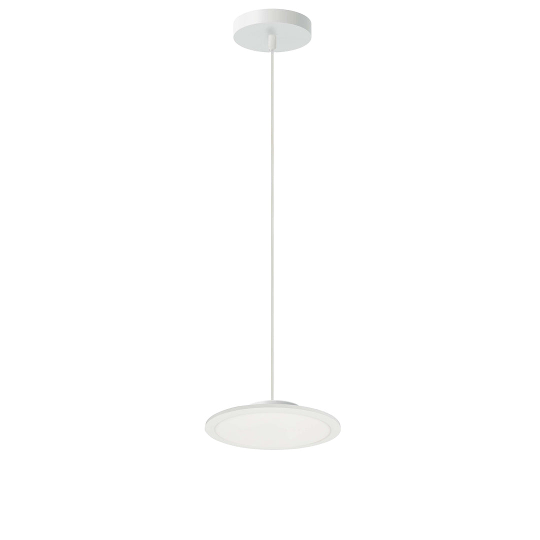 Franchesa 14W 5CCT Pendant in Matte White by Dainolite