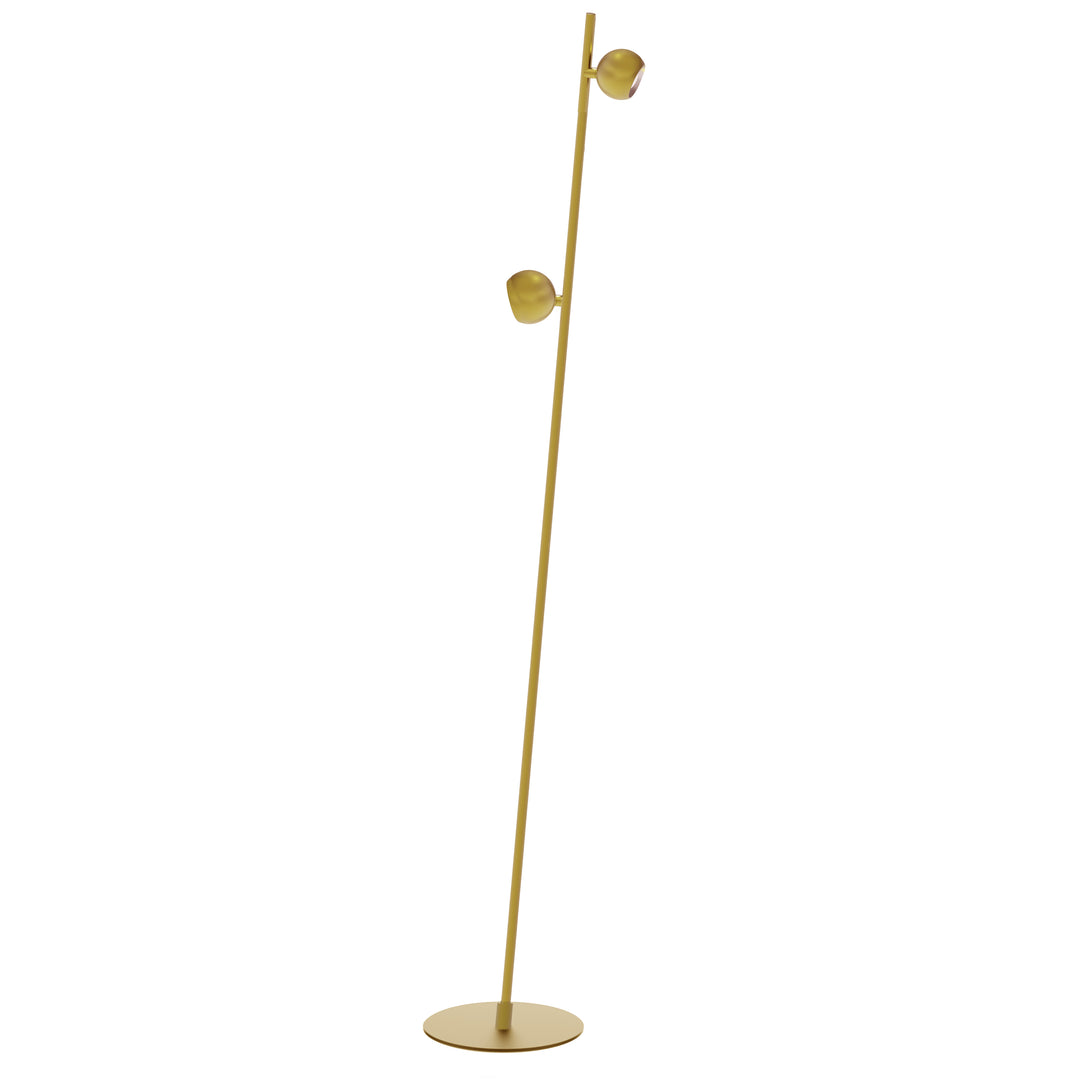 Fernanda 10.5W Floor Lamp in Aged Brass by Dainolite