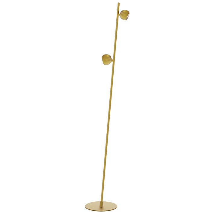 Fernanda 10.5W Floor Lamp in Aged Brass by Dainolite