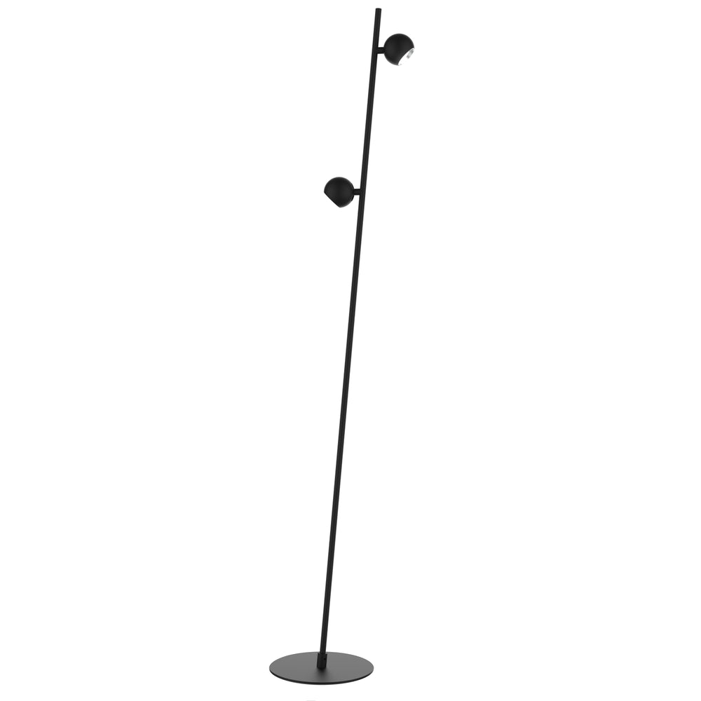 Fernanda 10.5W Floor Lamp in Satin Black by Dainolite