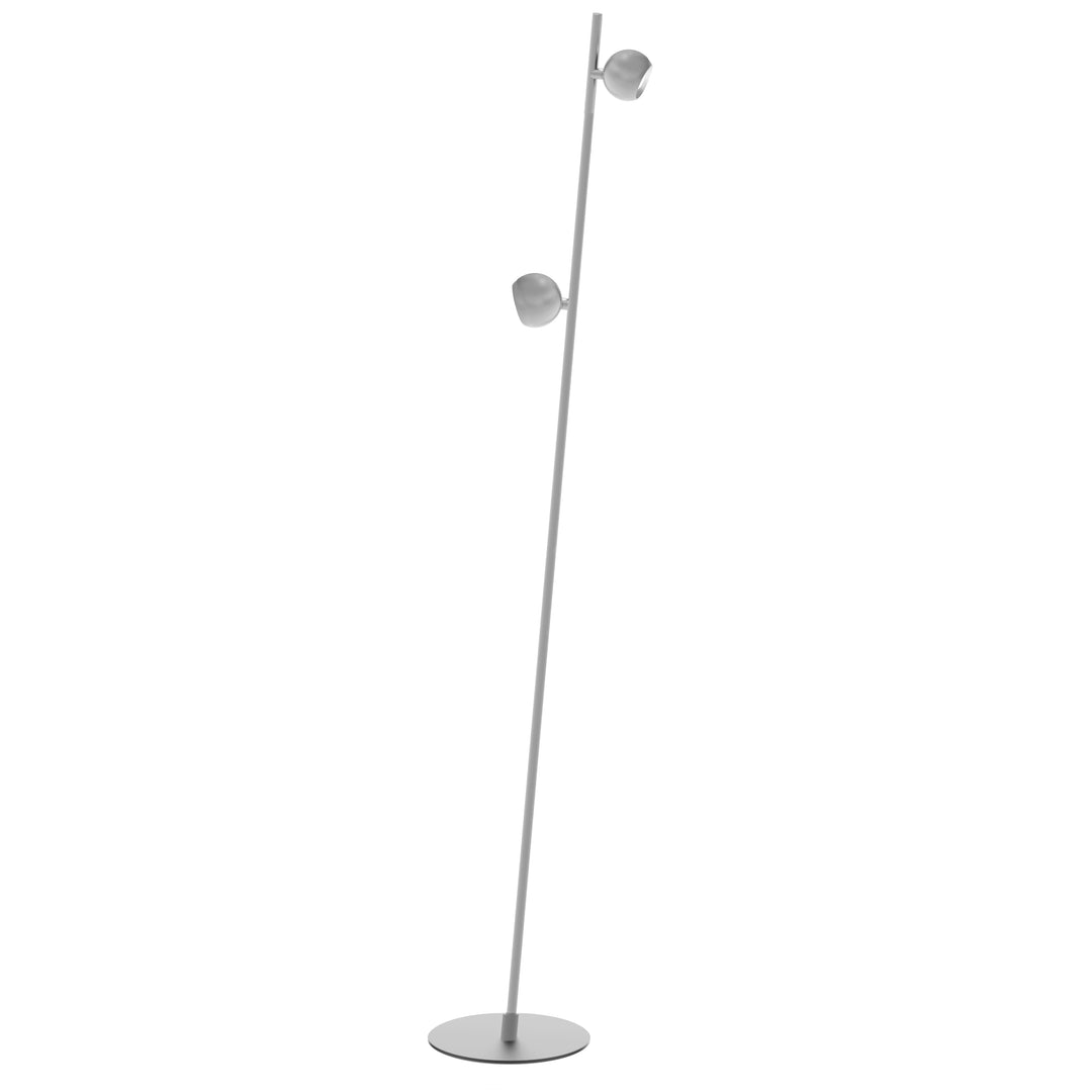 Fernanda 10.5W Floor Lamp in Satin Nickel by Dainolite