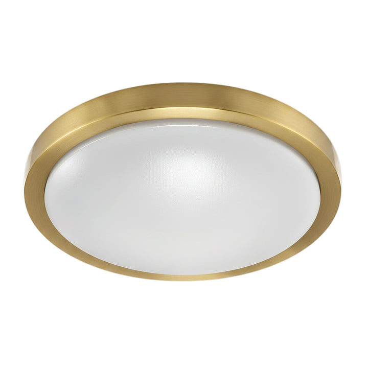 Frida 30W 5CCT Flush Mount in Aged Brass by Dainolite