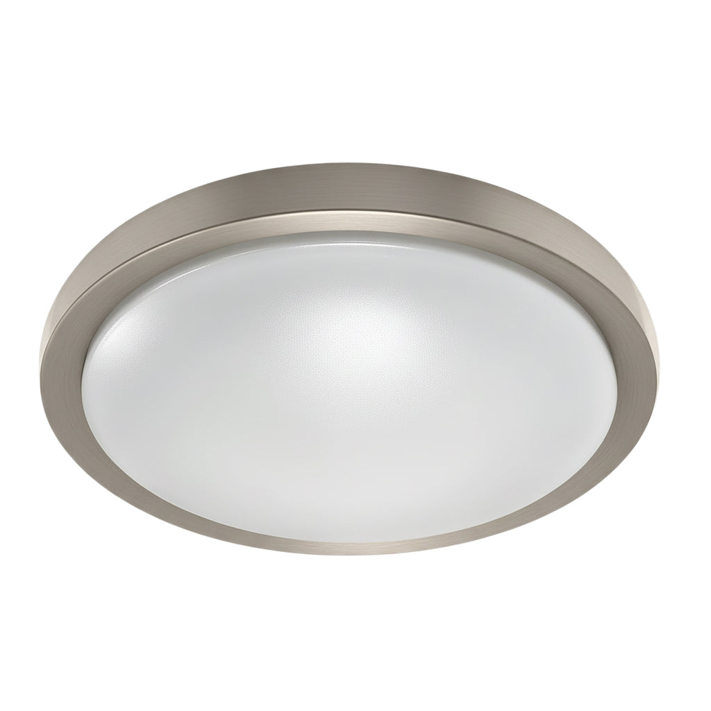 Frida 30W 5CCT Flush Mount in Satin Chrome by Dainolite