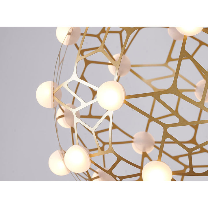 Honeycomb Orb Chandelier with Acrylic Diffusers by Bethel - view 3