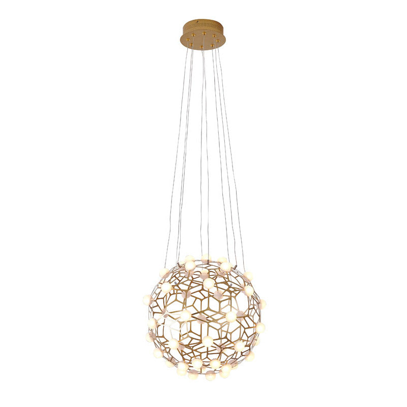 Honeycomb Orb LED Chandelier with Acrylic Diffusers, 15.75", by Bethel