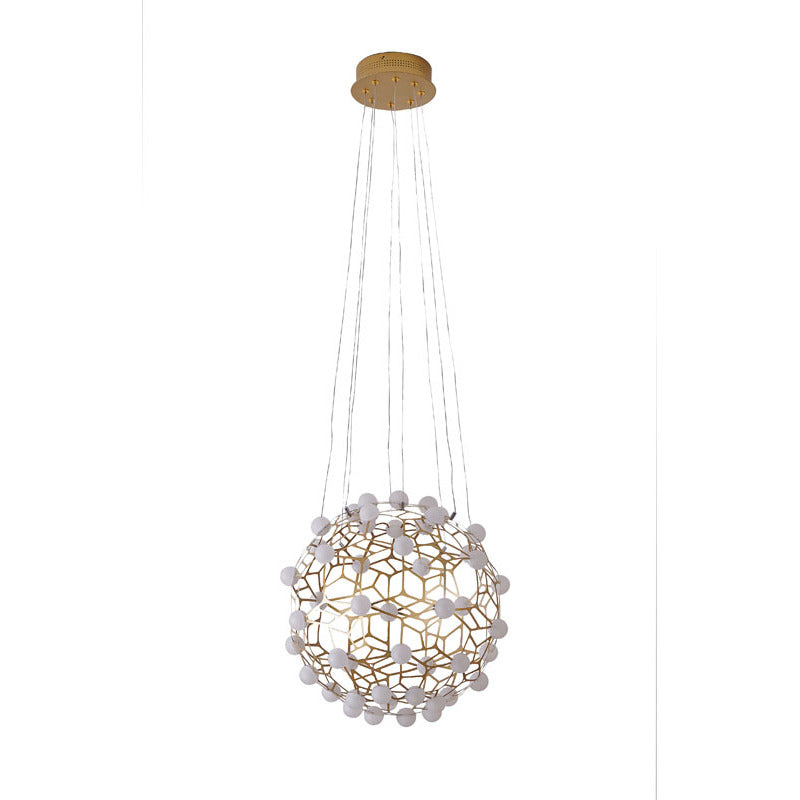 Honeycomb Orb LED Chandelier with Acrylic Diffusers by Bethel - view 2